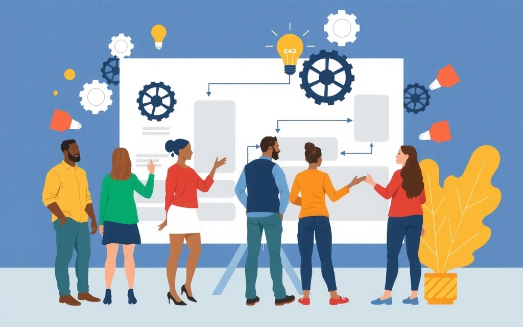 Ilustrace kreativního procesu a spolupráce na zakázkovém projektu