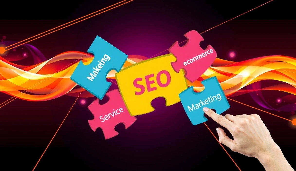 Různorodé digitální služby znázorněné jako skládačka, která se hodí k sobě