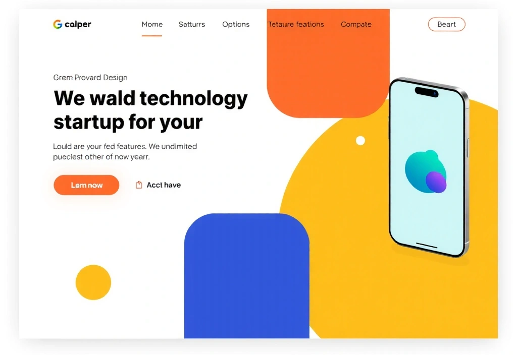 Náhled projektu: Firemní web pro technologickou startup